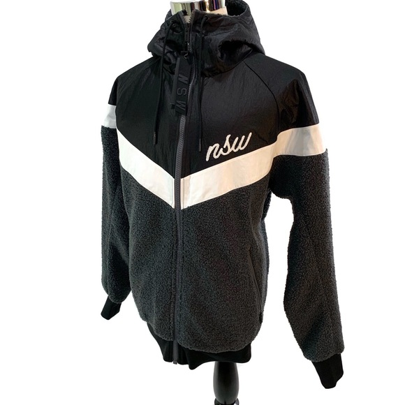 Nike Other - *Liquidation* Nike Sherpa Hoodie Windrunner Jacket